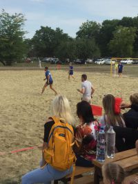 В поселке Лучезарном прошли соревнования  по пляжному футболу на Кубок Совета молодых депутатов