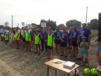 В поселке Лучезарном открыли спортивную площадку  по пляжному футболу